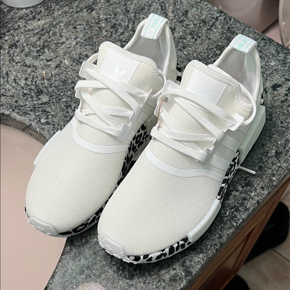 adidas Shoes - Adidas Women's Cream Sneakers with Black Pattern